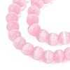 Glass Imitation Cat Eye Beads Strands GLAA-N075-01A-07-3
