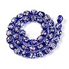 Handmade Foil Glass Beads Strands FOIL-N033-03A-2
