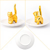Ceramic Cat Shaped Ring Holders AJEW-WH0282-52-4