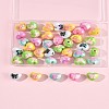 40Pcs UV Plated Acrylic Beads PACR-FS0001-08-9