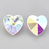 Glass Rhinestone Charms RGLA-T148-15A-2