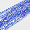 Electroplate Glass Beads Strands EGLA-D018-8x8mm-79-1