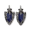 Natural Lapis Lazuli Faceted Big Pendants G-L524-03AS-05-1