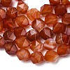 Natural Red Banded Agate Beads Strands G-Z119-A05-02-5