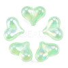 UV Plating Rainbow Iridescent Acrylic Beads PACR-T016-01B-1