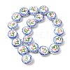 Flower Theme Handmade Porcelain Beads LAMP-D303-06C-02-2