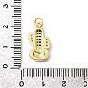 Brass Micro Pave Cubic Zirconia Pendants KK-A278-01A-01G-3