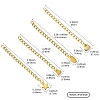 12Pcs 4 Styles 304 Stainless Steel Chain Extender FIND-FS0002-96A-4
