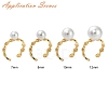 Brass Cuff Finger Ring Settings KK-L219-15A-G-4
