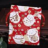 Chinese Style Rectangle Cloth Printed Drawstring Gift Bags PW-WG9C527-04-1