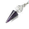 Natural Amethyst Cone Dowsing Pendulum Big Pendants G-C114-02P-16-3