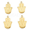Ion Plating(IP) 201 Stainless Steel Pendants STAS-N098-243LG-2