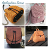 Imitation Leather Crochet Bag Nail Bottom & Sew on Bag Handles Set DIY-WH0034-89B-5