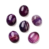 Dyed & Heated Natural Banded Agate Cabochons G-G145-01A-20-1