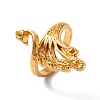 Zinc Alloy Peacock Open Cuff Ring RJEW-WH0003-04B-3