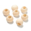 Natural Unfinished Wood Beads WOOD-XCP0001-20B-1
