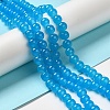 Baking Paint Imitation Jade Glass Round Bead Strands X-DGLA-Q021-8mm-13-1