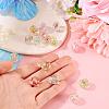 14Pcs 7 Colors Handmade Foil Lampwork Beads FOIL-TA0001-06-6