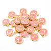 Initial Letter A~Z Alphabet Enamel Charms ENAM-Q437-14-2