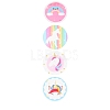 8 Styles Horse Paper Stickers X-DIY-L051-008-4