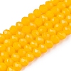 Opaque Solid Color Imitation Jade Glass Beads Strands LS-EGLA-A044-P4mm-D29-1
