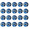 Half Round/Dome Tree Pattern Glass Flatback Cabochons for DIY Projects GGLA-YW0001-14K-1