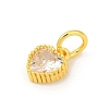 Brass Micro Pave Cubic Zirconia Pendants KK-H204-01G-05-2
