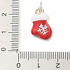 Christmas Themes Alloy Enamel Pendants FIND-I063-01B-3