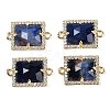 Natural Sodalite Faceted Rectangle Links G-I375-07G-02-1
