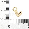 Brass Micro Pave Cubic Zirconia Charms ZIRC-F111-08G-07-3