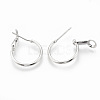 Brass Hoop Earrings X-KK-S345-213-2