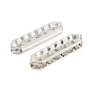 Brass Crystal Rhinestone Spacer Bars RB-T019-01A-S-2