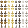 400Pcs 4 Colors Alloy Snap Rivet Butt Screw FIND-GF0009-29-7