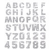 Globleland 4 Sets 2 Styles Number 0~9 & Alphabet Hotfix Rhinestone PATC-GL0004-13-1