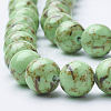 Assembled Synthetic Turquoise and Shell Beads Strands G-S212-8mm-07-2