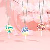 Handmade Polymer Clay Big Pendants CLAY-NB0001-25-5