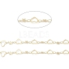 Brass Hollow Heart & Star Link Chains CHC-M025-37G-2
