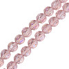Electroplate Transparent Glass Beads Strands X-EGLA-N002-34A-C02-1
