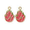 Fruits Alloy Enamel Pendants FIND-D304-03F-KCG-1
