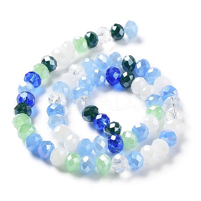 Glass Beads Strands EGLA-A034-M8mm-09-1