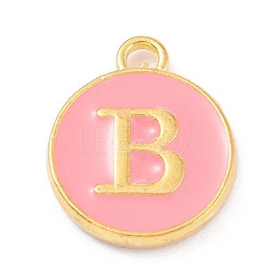 Golden Plated Alloy Enamel Charms X-ENAM-Q437-14B-1