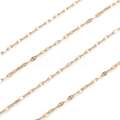 Handmade 304 Stainless Steel Dapped Chains CHS-D026-16I-G-1