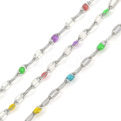 Brass Dapped Chains AJEW-Q153-03P-03-1