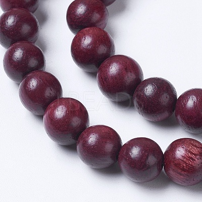 Natural Wood Beads Strands WOOD-J001-05-8mm-1
