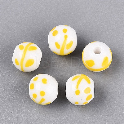Handmade Porcelain Beads PORC-N012-12A-1