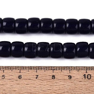 Opaque Glass Beads Strands GLAA-Q106-02A-B01-1