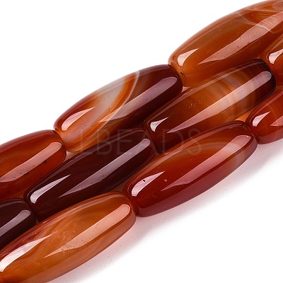 Natural Agate Dyed Beads Strands G-T138-230E-1