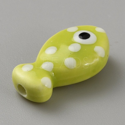 Handmade Porcelain Beads PORC-WH20001-02P-1