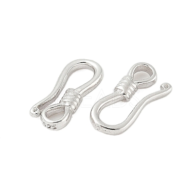 925 Sterling Silver Hook Clasps STER-S012-03A-P-1
