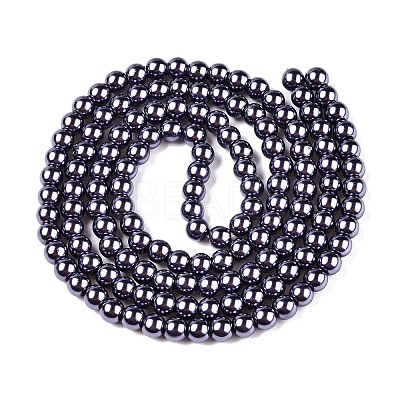 Baking Paint Glass Pearl Bead Strands HY-Q003-3mm-73-1
